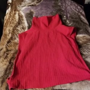 red crop top sweater